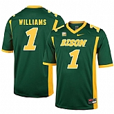 North Dakota State Bison 1 Marcus Williams Green College Football Jersey Dzhi,baseball caps,new era cap wholesale,wholesale hats